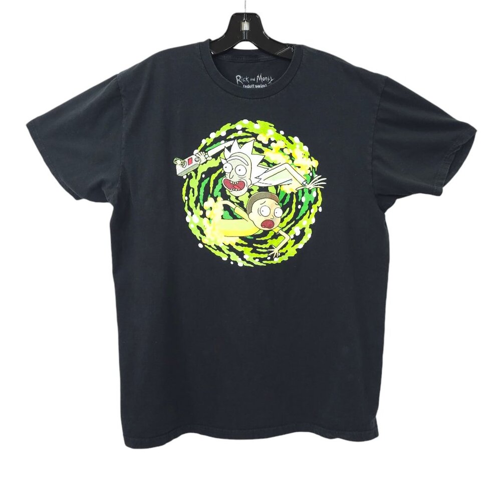 Cartoon Network Rick Morty Portal Graphic T Shirt Mens Size XL Ripple Junction